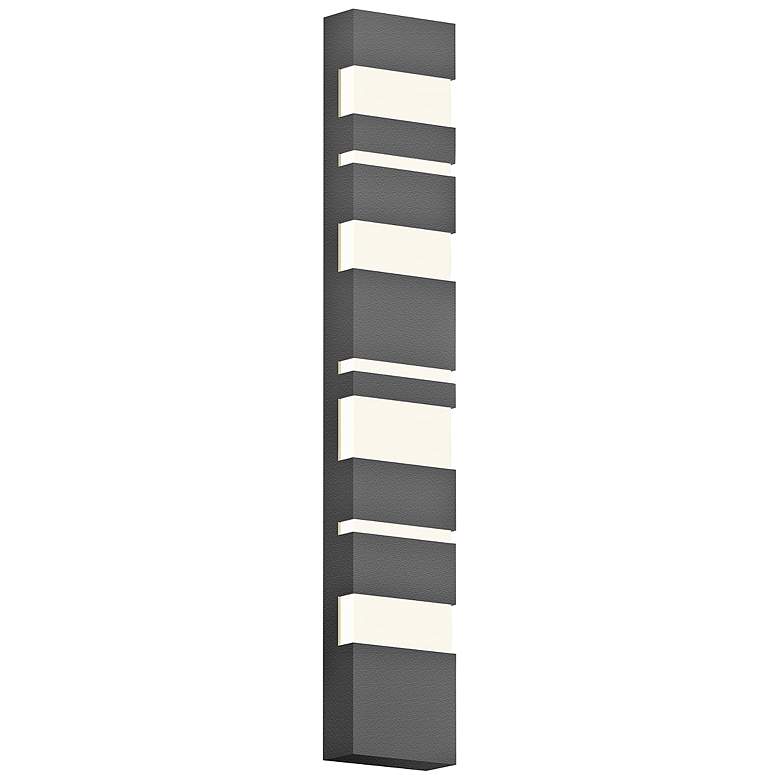 Image 1 Jazz Notes 36 inch High Textured Gray LED Outdoor Wall Light