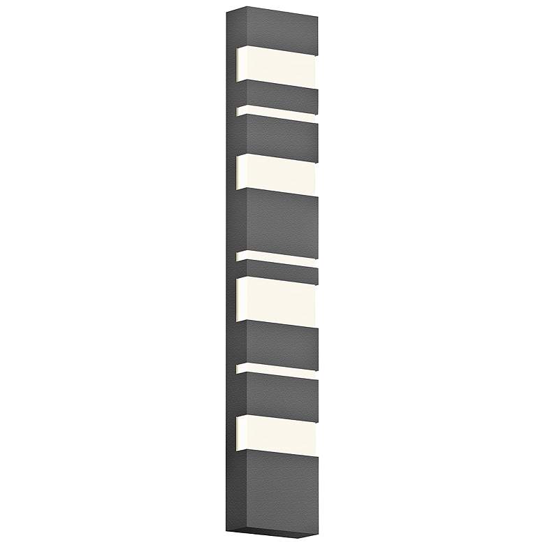 Image 1 Jazz Notes 36" High Textured Gray LED Outdoor Wall Light