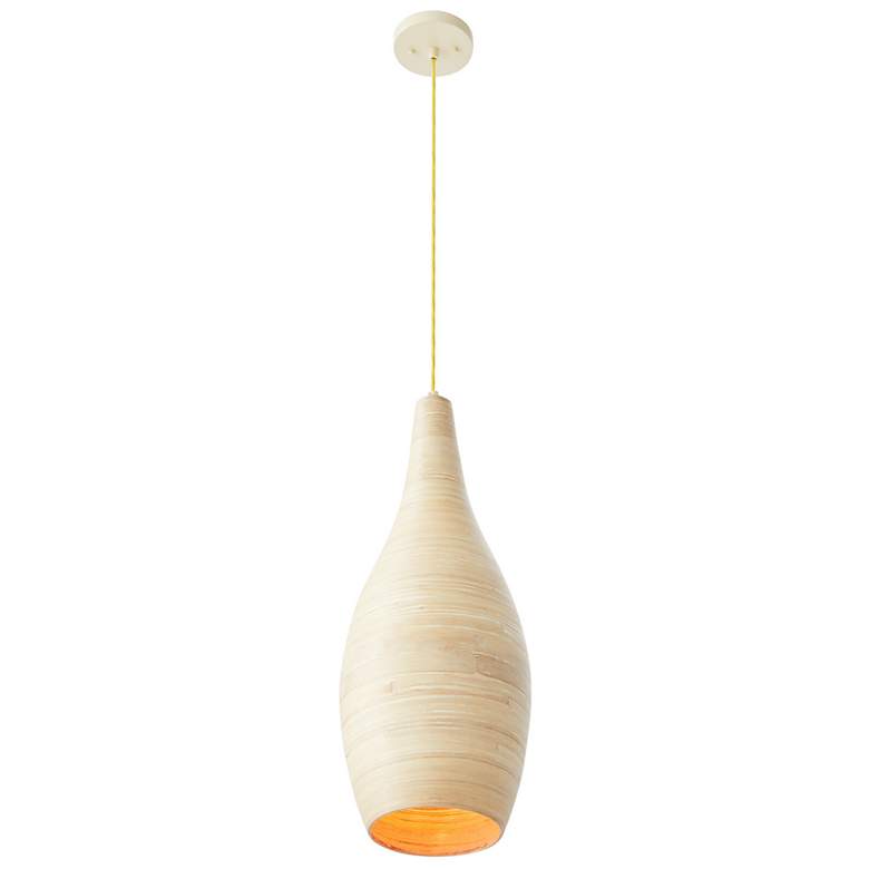 Image 5 Jean 1-Light Pendant in Natural Bamboo more views
