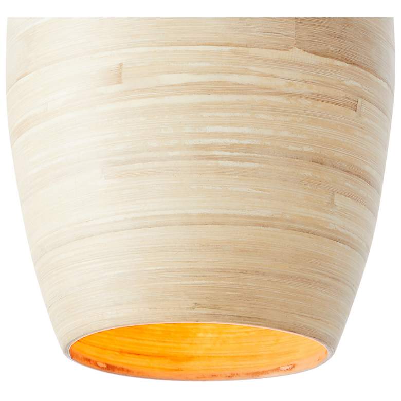 Image 6 Jean 1-Light Pendant in Natural Bamboo more views