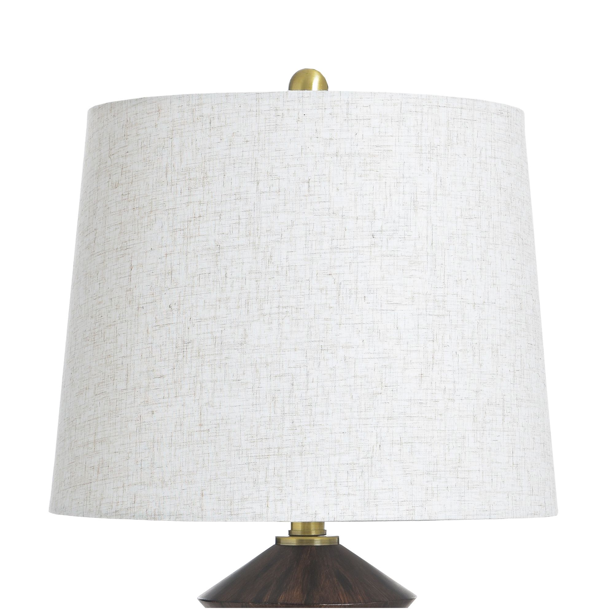 Image 5 Jean 29" High Mahogany & Gold Table Lamp with Light Oatmeal Shade more views