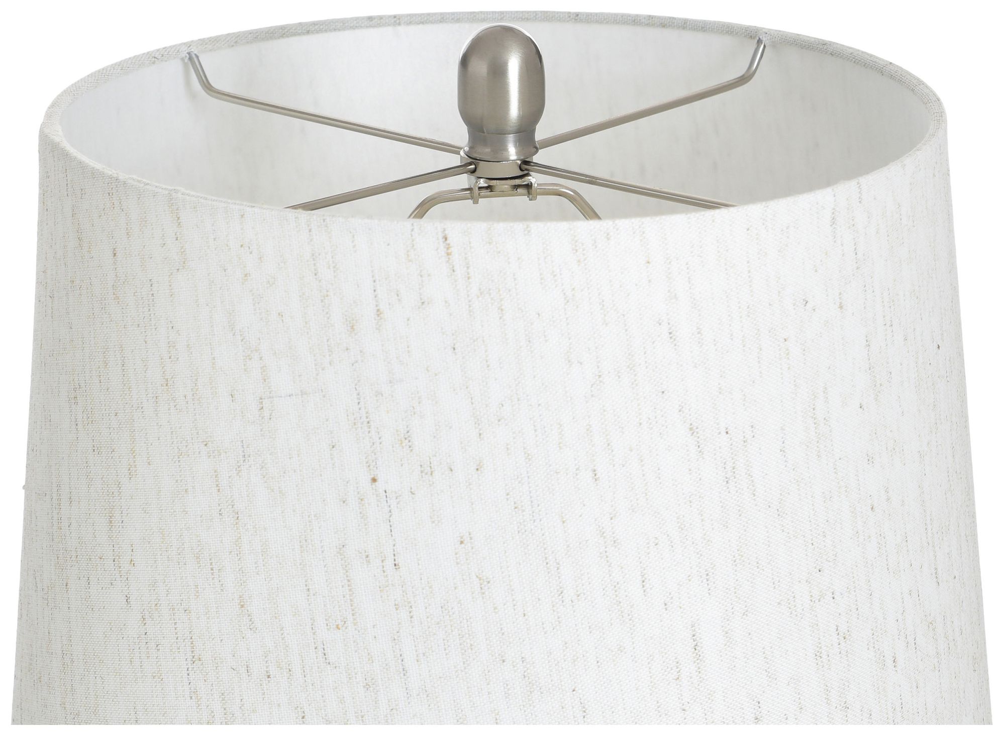 Image 6 Jean 29" High Pettye Ivory & Silver Table Lamp with Light Oatmeal Shade more views