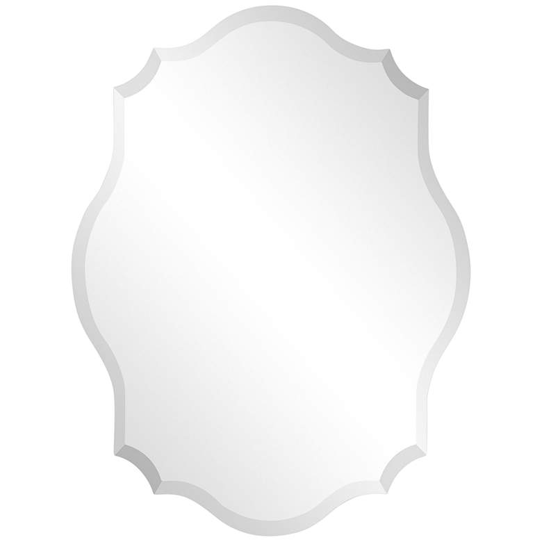 Image 3 Jean 32" x 24" Polygonal Scalloped Frameless Wall Mirror