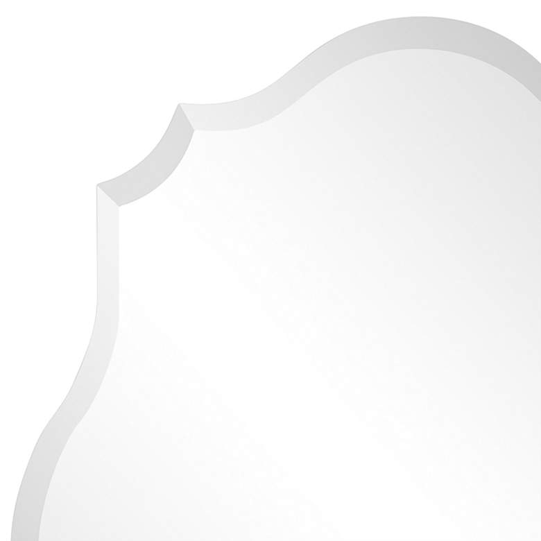Image 4 Jean 32" x 24" Polygonal Scalloped Frameless Wall Mirror more views