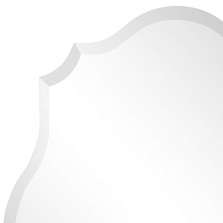 Image 4 Jean 40" x 30" Polygonal Scalloped Frameless Wall Mirror more views