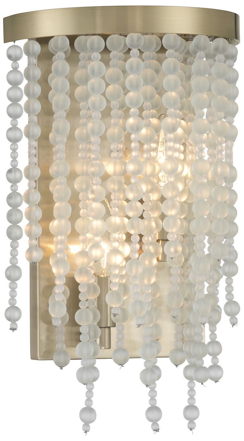 Image 3 Jeanette 2-Light Wall Sconce in Noble Brass more views