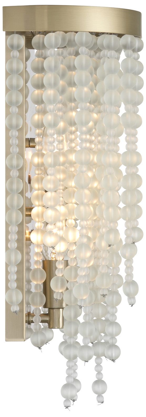 Image 5 Jeanette 2-Light Wall Sconce in Noble Brass more views