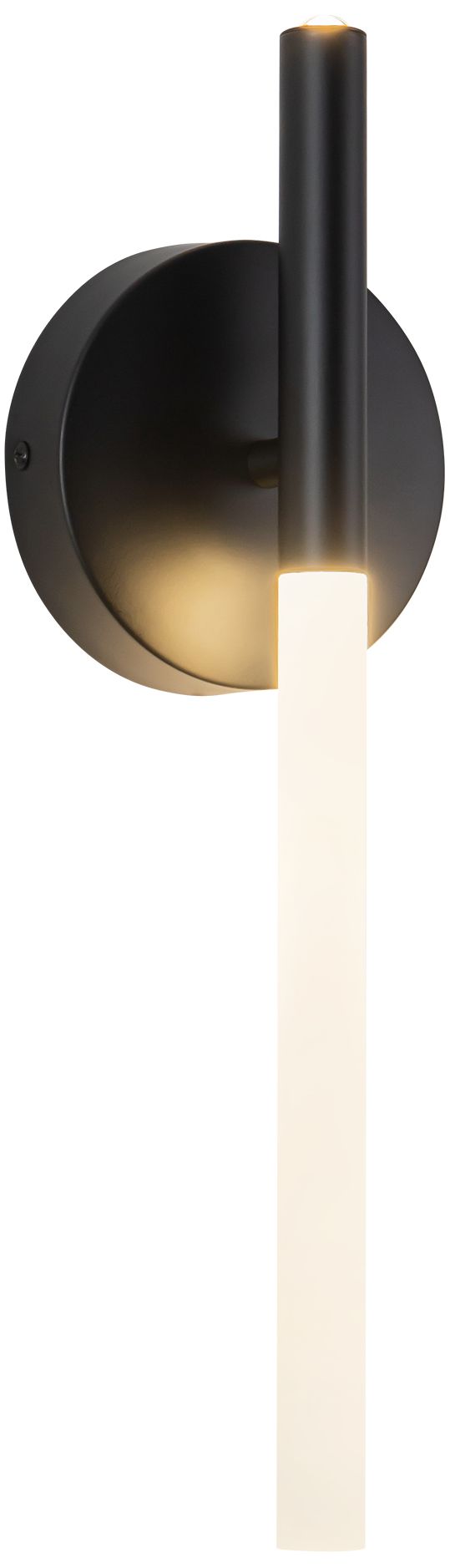 Image 2 Jeanie 18-in Matte Black dimmable LED Wall Sconce more views