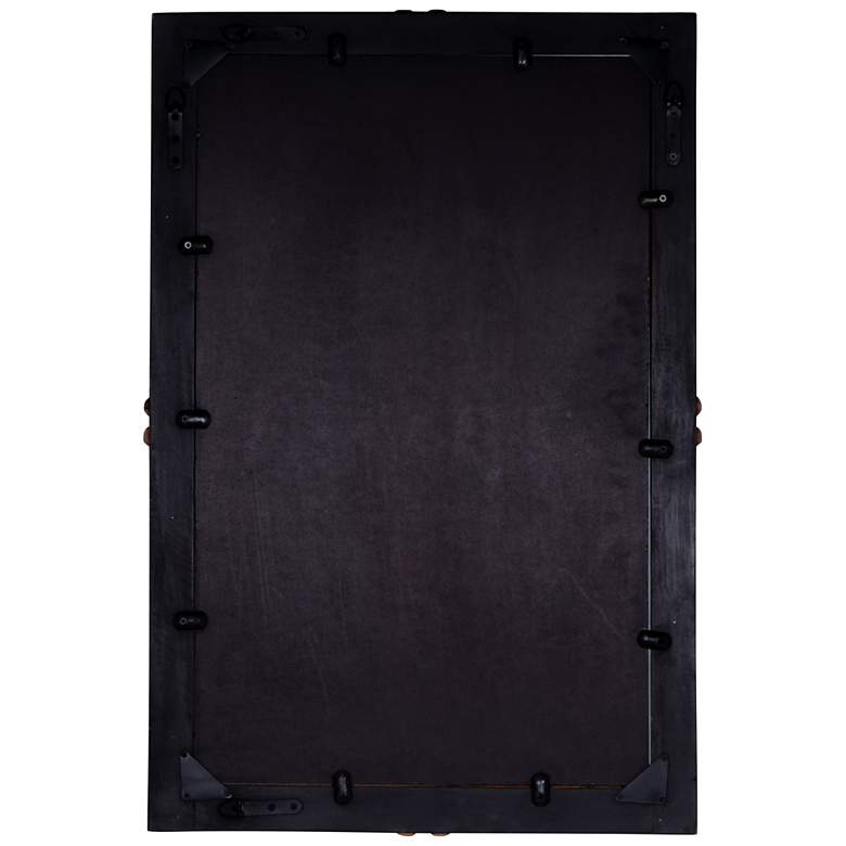 Image 5 Jeanne Dark Walnut Finish 36" x 24" Wooden Rectangle Wall Mirror more views