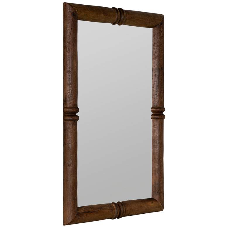 Image 6 Jeanne Dark Walnut Finish 36" x 24" Wooden Rectangle Wall Mirror more views