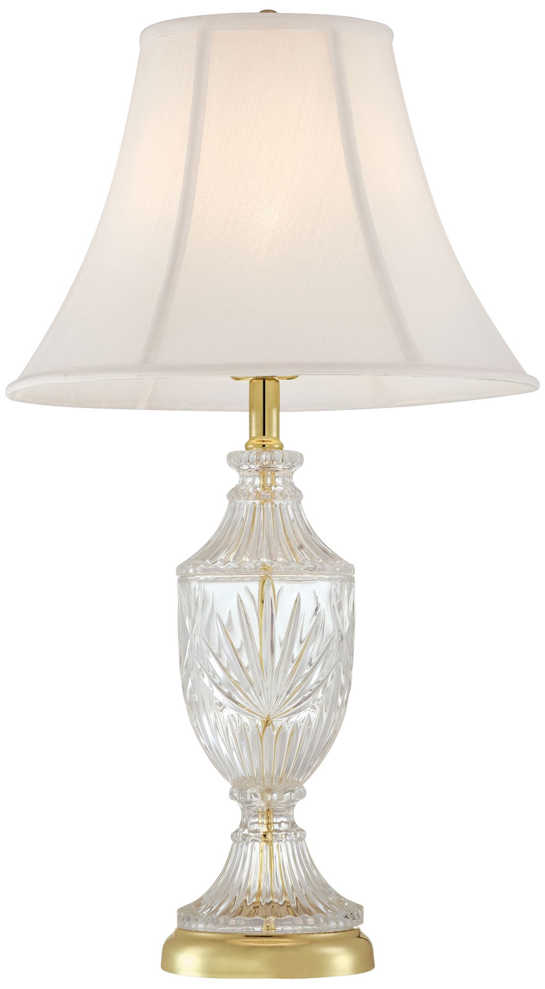 Image 7 Jeannie 26 1/2" Brass and Cut Glass Urn Table Lamps Set of 2 more views