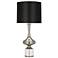 Jeannie 33.5"H Nickel And Lucite CRYST Accent Lamp w/ Off White Shade