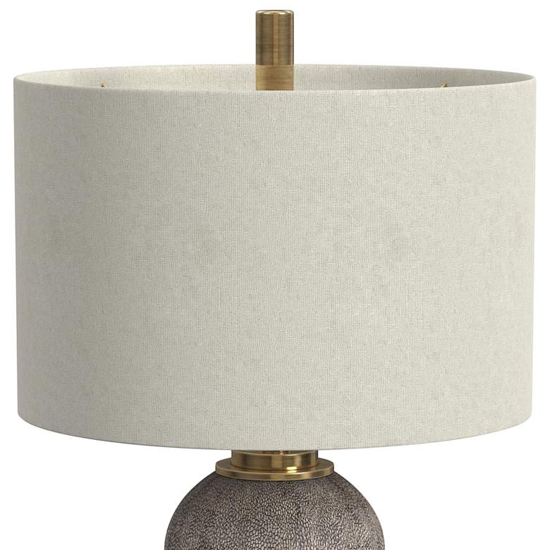 Image 6 Jed Cream Dark Gray and Cream Table Lamp more views