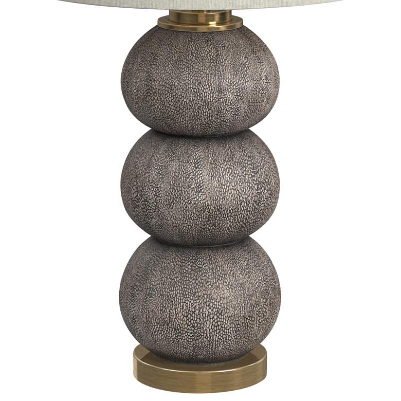 Image 7 Jed Cream Dark Gray and Cream Table Lamp more views