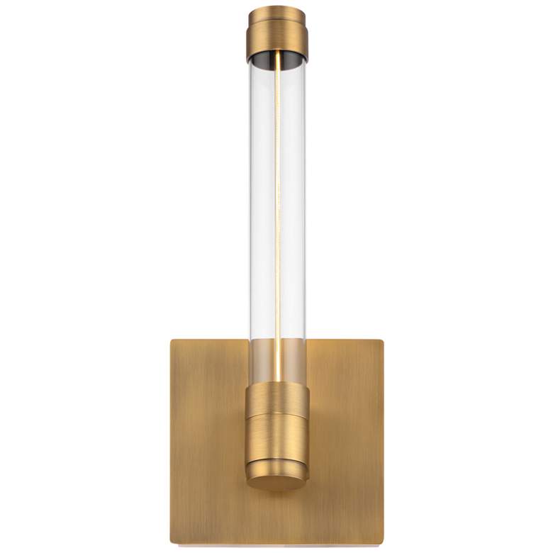 Image 1 Jedi 12.63 inchH x 5 inchW 1-Light Wall Sconce in Aged Brass
