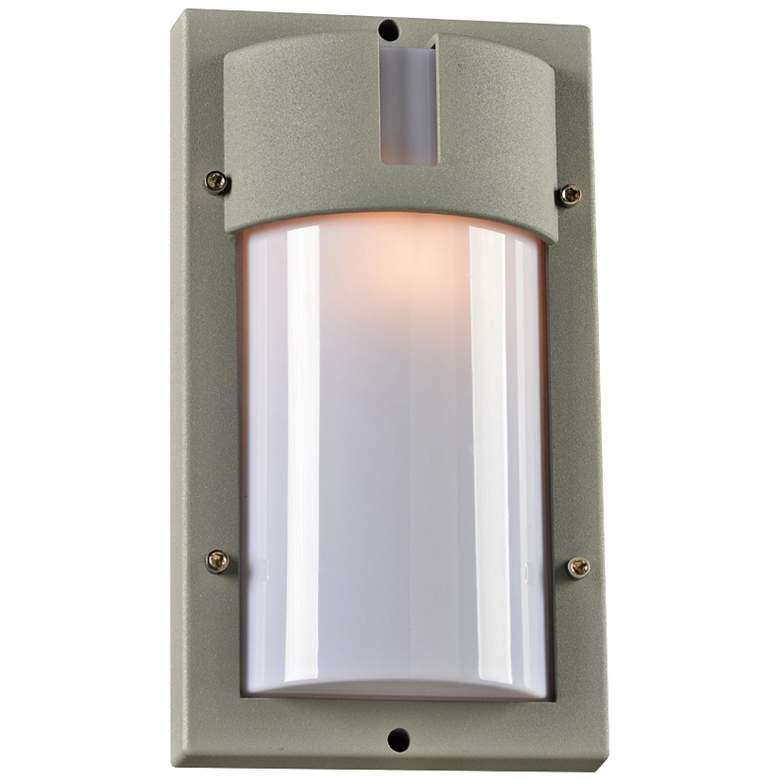 Image 1 Jedi 12 1/2 inch High Tall Silver Outdoor Wall Light