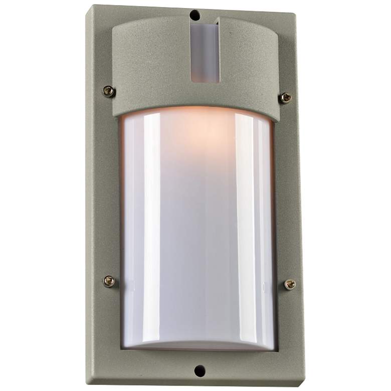 Image 1 Jedi 12 1/2" High Tall Silver Outdoor Wall Light