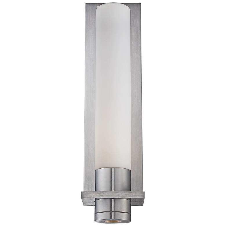 Image 1 Jedi 17 3/4 inch High Brushed Aluminum LED Outdoor Wall Light