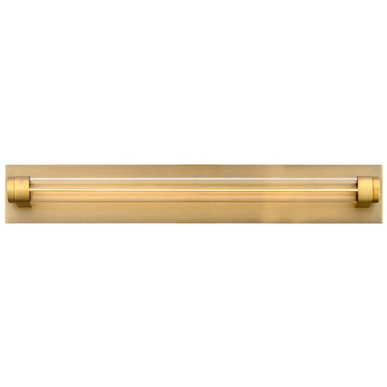 Image 1 Jedi 3.25"H x 20"W 20-Light Linear Bath Bar in Aged Brass