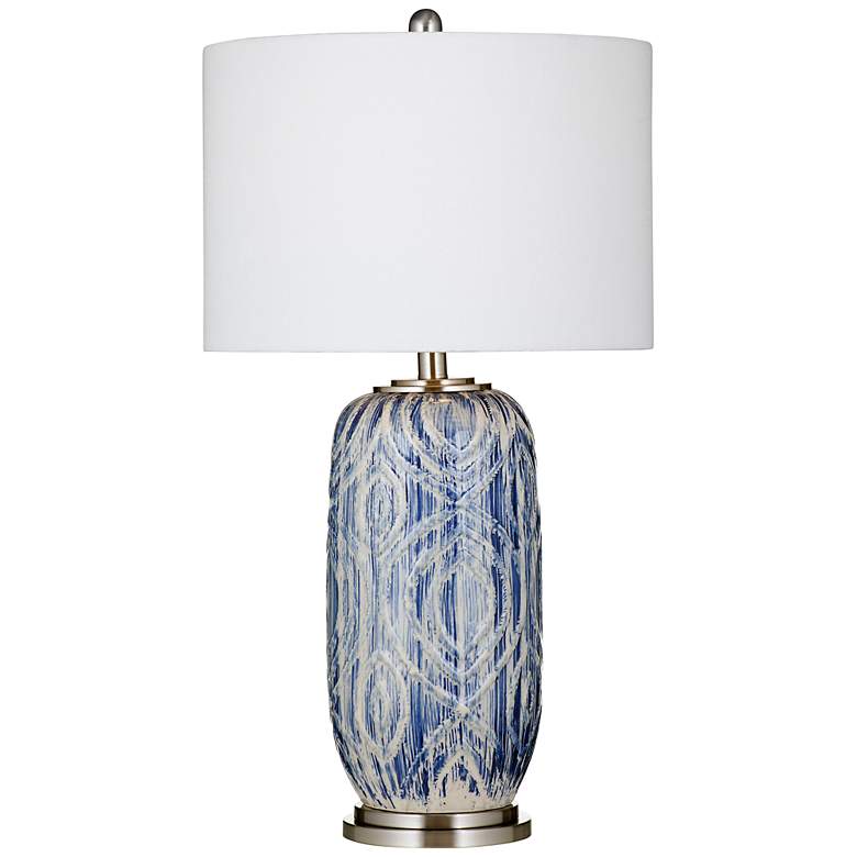 Image 2 Jeers Blue and White Ceramic Table Lamp