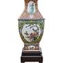 Jeeti Garden Medallion 29" High Traditional Porcelain Vase Table Lamp