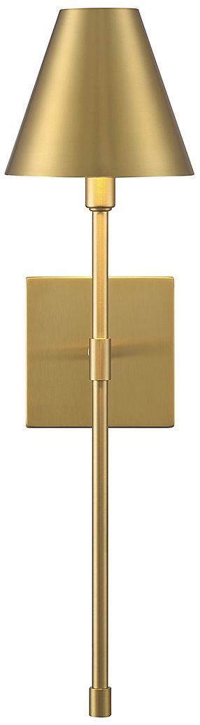 Image 3 Jefferson 1-Light Wall Sconce in Warm Brass more views