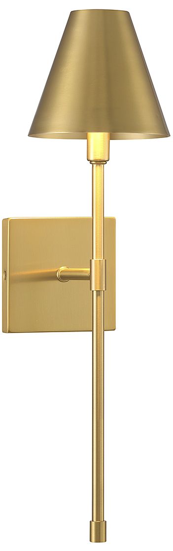 Image 4 Jefferson 1-Light Wall Sconce in Warm Brass more views