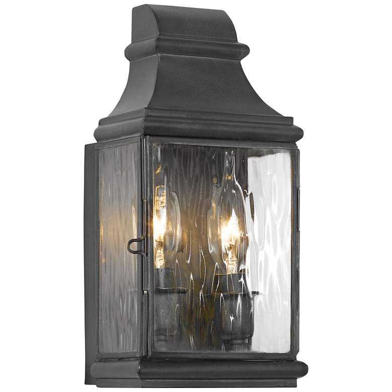 Image 1 Jefferson 10 1/2" High Charcoal Outdoor Wall Light