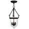 Jefferson 10" Wide Black 3-Light Mini Pendant