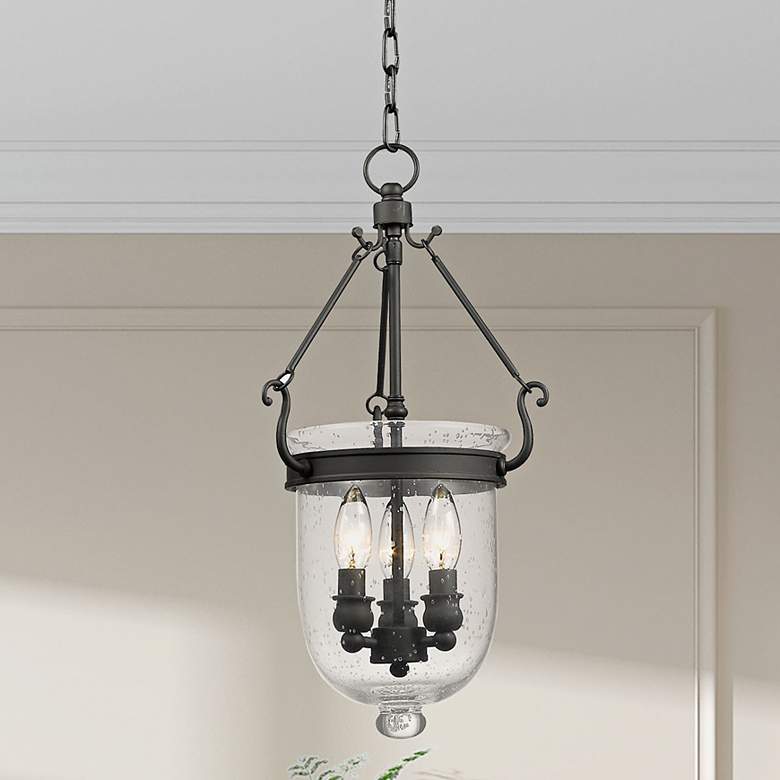 Image 1 Jefferson 10" Wide Black 3-Light Mini Pendant