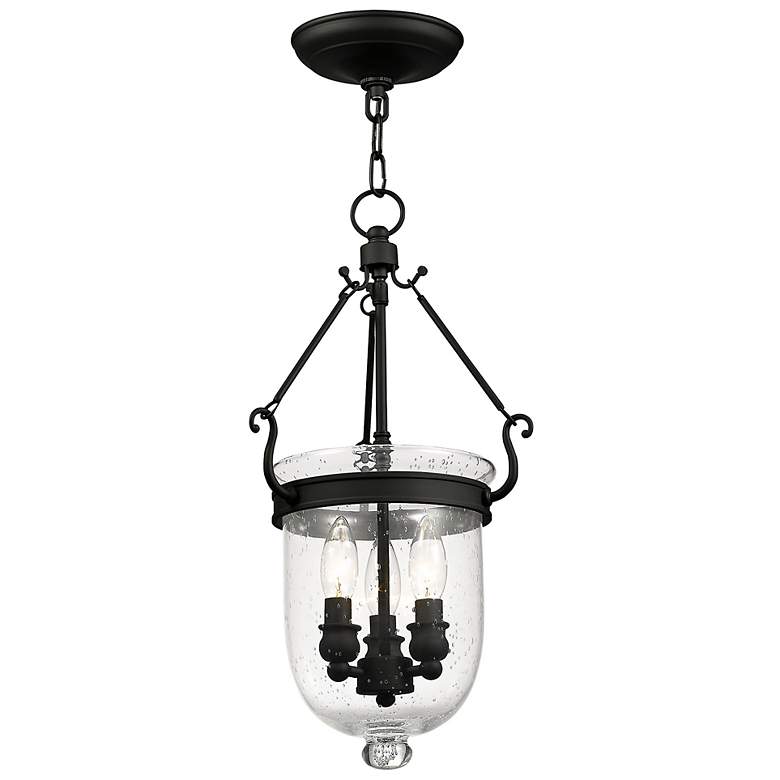 Image 4 Jefferson 10" Wide Black 3-Light Mini Pendant more views