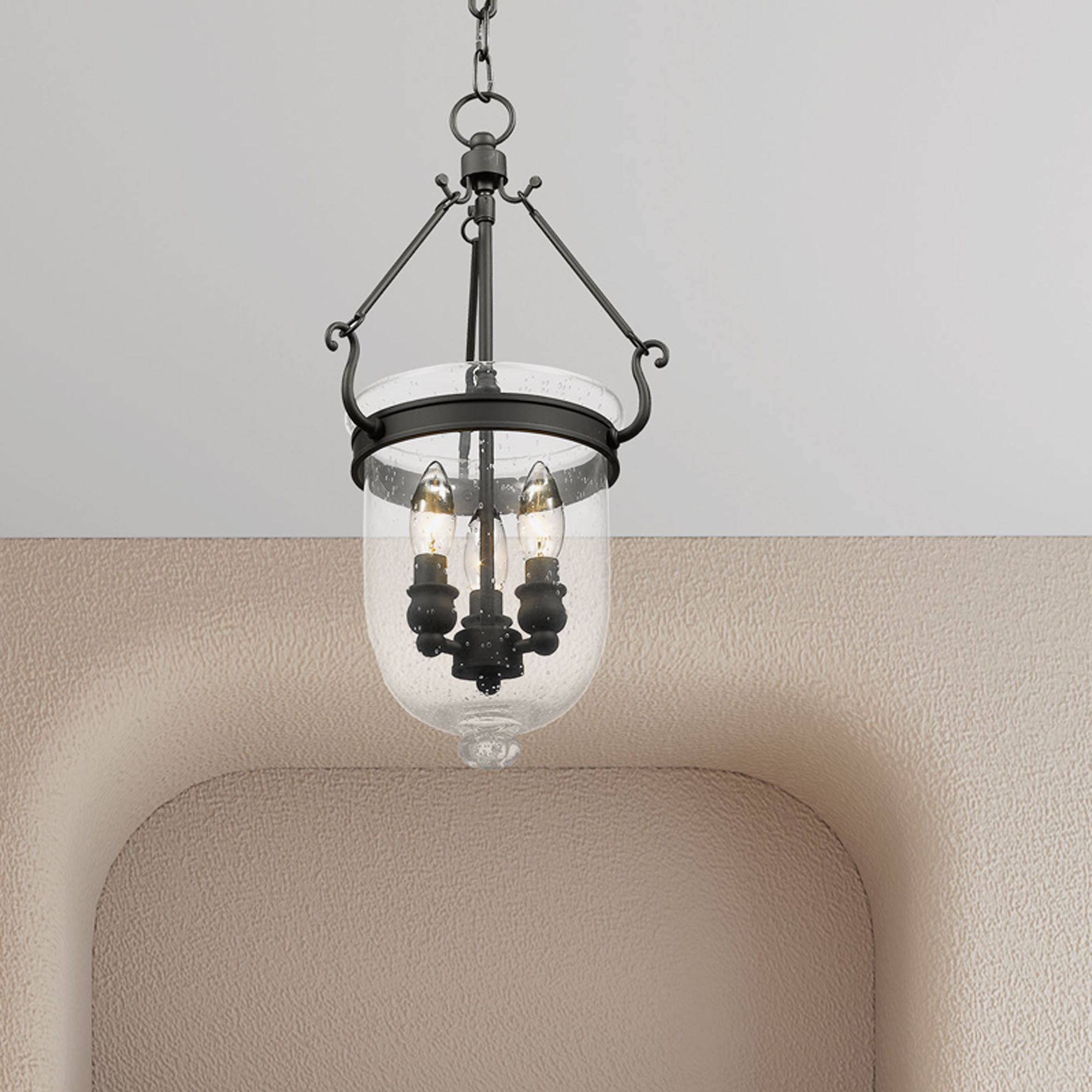 Jefferson 10" Wide Black 3-Light Mini Pendant