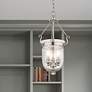 Jefferson 10"W Brushed Nickel and Clear Glass Mini Pendant