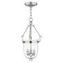 4_Jefferson 10"W Brushed Nickel and Clear Glass Mini Pendant more views
