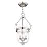 7_Jefferson 10"W Brushed Nickel and Clear Glass Mini Pendant more views