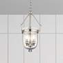 Jefferson 10"W Brushed Nickel and Clear Glass Mini Pendant