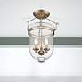1_Jefferson 12" Wide Brushed Nickel 3-Light Ceiling Light