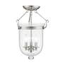 4_Jefferson 12" Wide Brushed Nickel 3-Light Ceiling Light more views