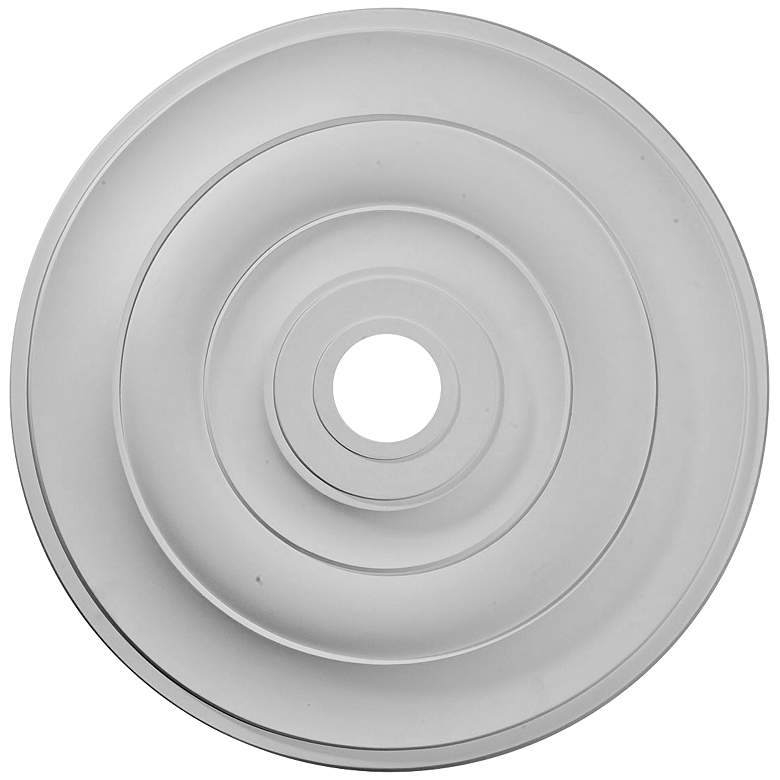 Image 1 Jefferson 26 1/2 inch Wide Primed Round Ceiling Medallion