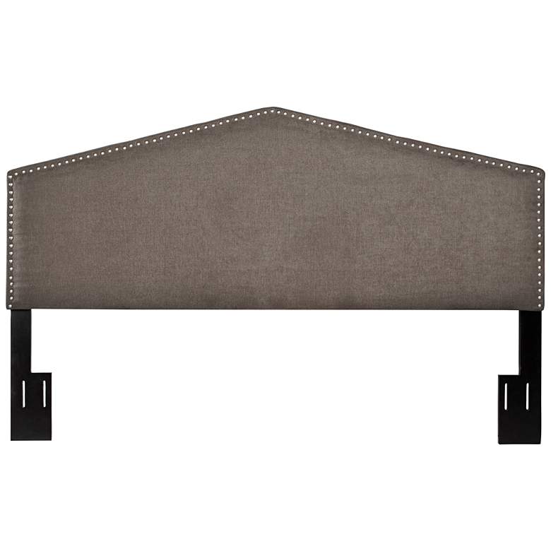 Image 1 Jeffrey Chenille Parisian Smoke Gray King/Cal King Headboard