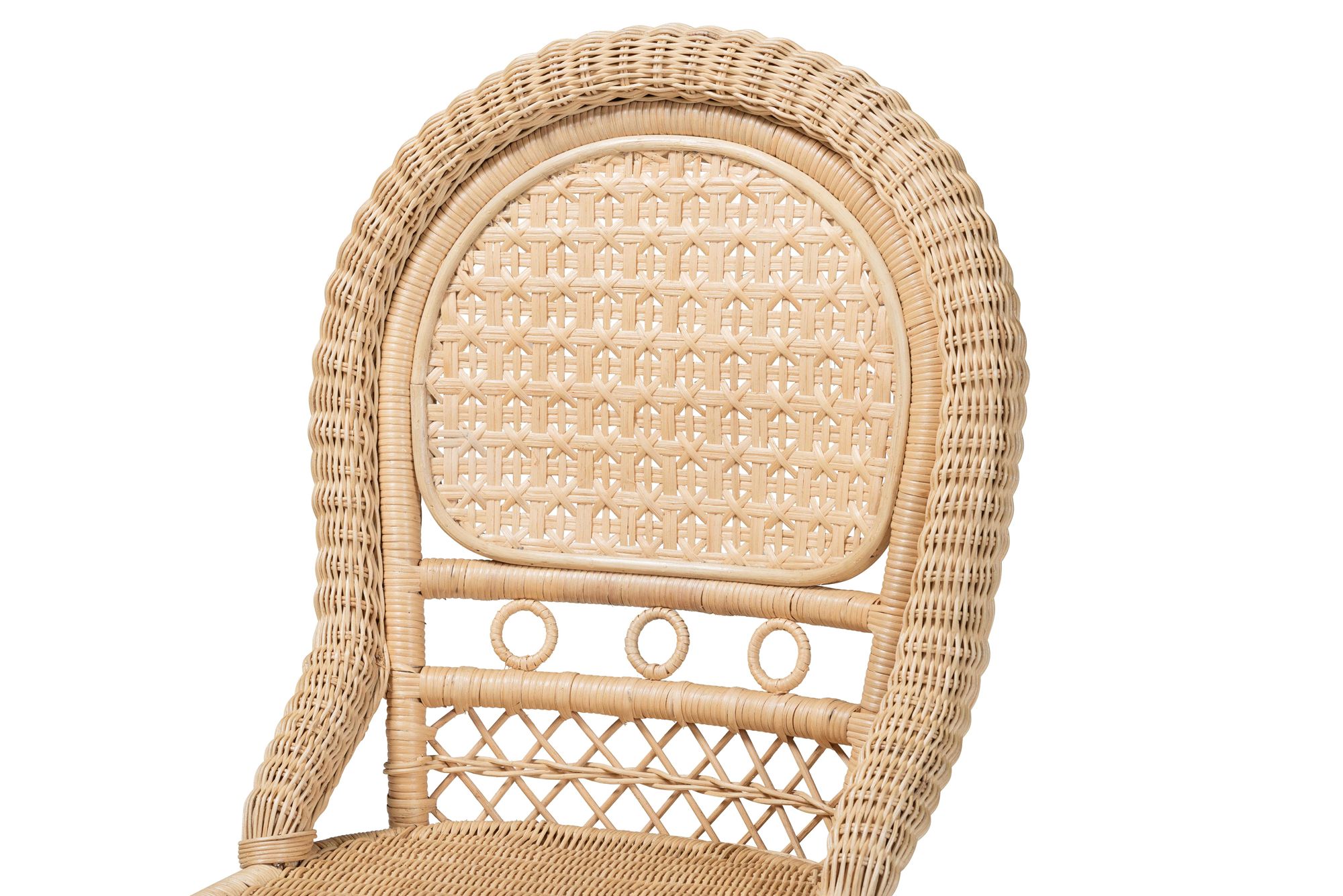 Image 3 Jelita Natural Brown Rattan Dining Chairs Set of 2 more views