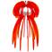Jellyfish 11 1/2" High LED Orange Accent Lamp
