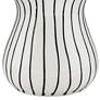 4_Jemma 6" White Black Polka Dot Ceramic Mushroom Ornaments Set of 2 more views