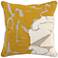 Jemma Ochre 22" Square Decorative Pillow