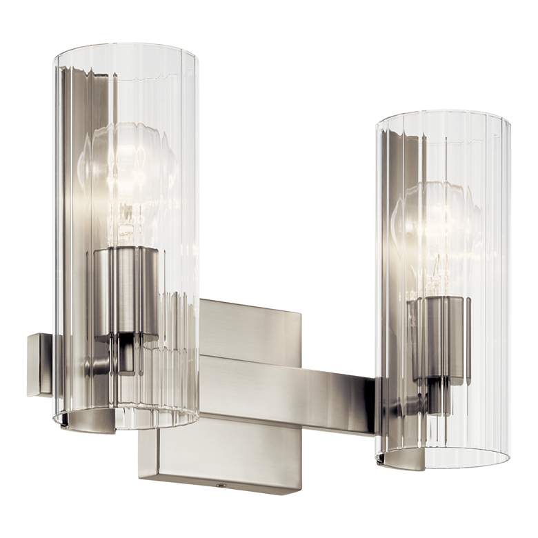 Image 2 Jemsa 13.75 Inch 2 Light Vanity in Brushed Nickel more views