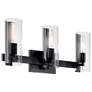 1_Jemsa 22 3/4" Wide Black 3-Light Vanity Bath Light