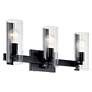 2_Jemsa 22 3/4" Wide Black 3-Light Vanity Bath Light more views