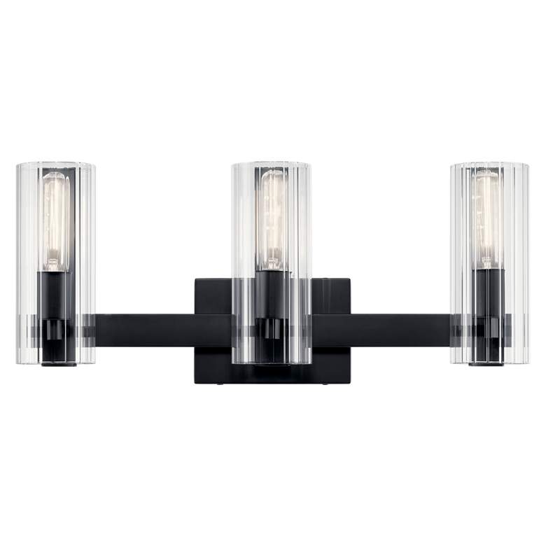 Image 4 Jemsa 22 3/4" Wide Black 3-Light Vanity Bath Light more views