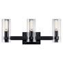 4_Jemsa 22 3/4" Wide Black 3-Light Vanity Bath Light more views