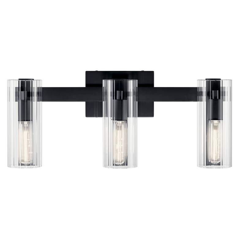 Image 5 Jemsa 22 3/4" Wide Black 3-Light Vanity Bath Light more views